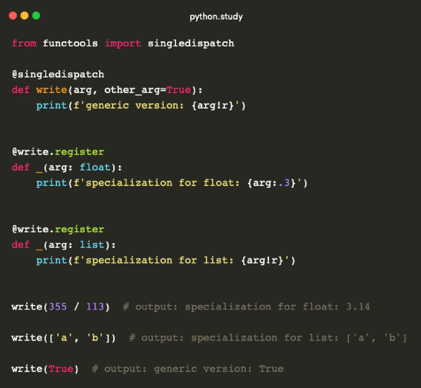 Function Overloading in Python